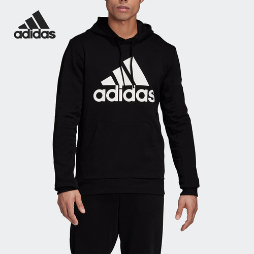 Adidas/阿迪达斯官方正品运动休闲男子经典连帽套头卫衣GC7343