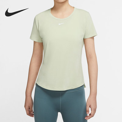 Nike/耐克官方正品DRI-FIT ONE LUXE女子圆领休闲短袖DD0619-371
