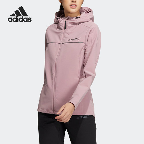 Adidas/阿迪达斯官方正品 W UTL SOFTSH 女子休闲运动外套 IC7985
