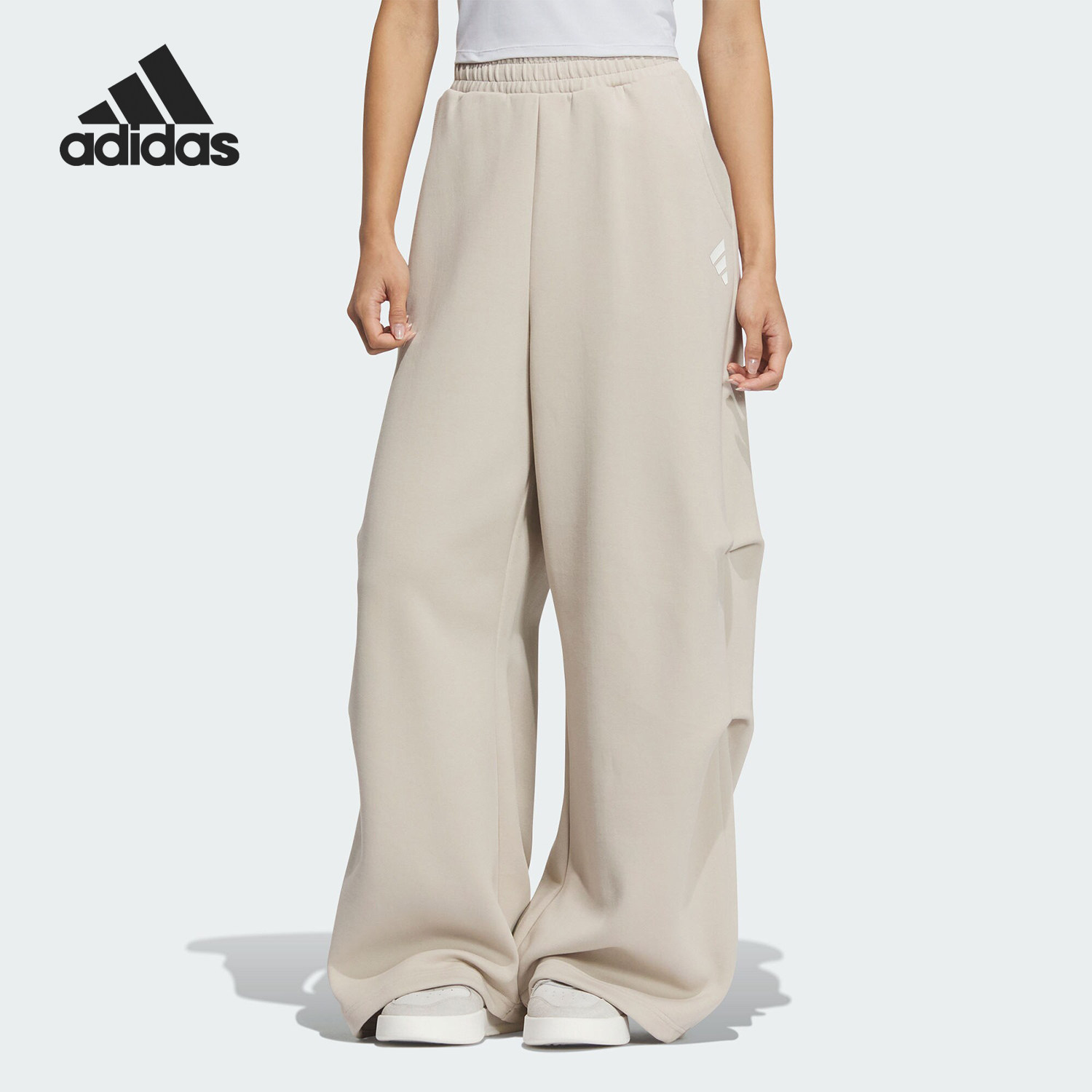Adidas/阿迪达斯官方正品FUSTL W P KNPT5女士针织宽松伞裤JM6207图片