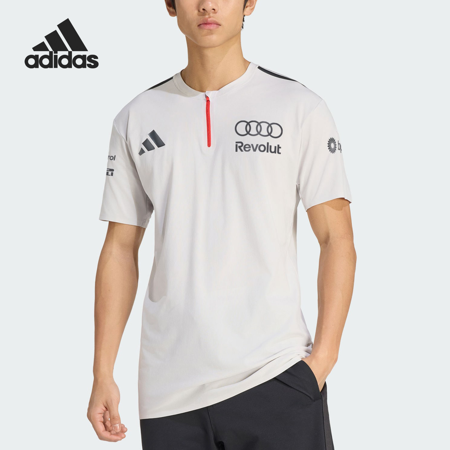 Adidas/阿迪达斯官方正品空新款男灰白黑色休闲清爽短袖T恤KE7324