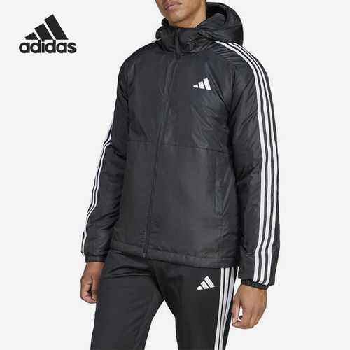 Adidas/阿迪达斯官方正品2026春季款男士连帽运动保暖棉服JD1032