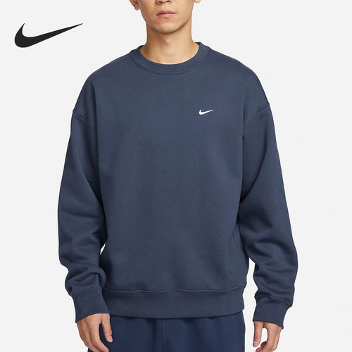 Nike/耐克官方正品Solo Swoosh男士加绒圆领套头卫衣DX1362-437