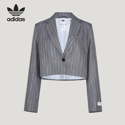 Adidas/阿迪达斯官方正品三叶草女士休闲西装梭织外套KS5310