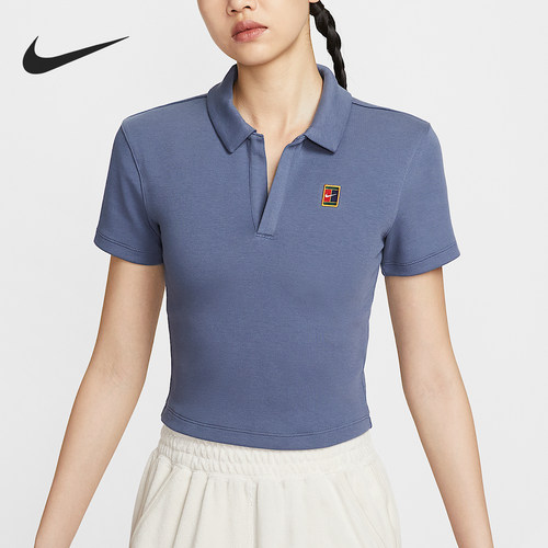 Nike/耐克官方正品Court Heritage女士短款针织短袖HJ8993-491
