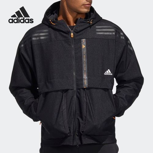 Adidas/阿迪达斯官方正品 TH DNM WVJK 男子运动连帽夹克 HE9904