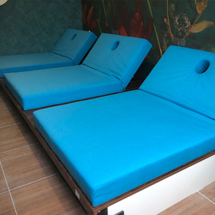 电动足浴沙发炕床全钢架足疗洗脚按摩spa一体床带盆专业桑拿躺椅