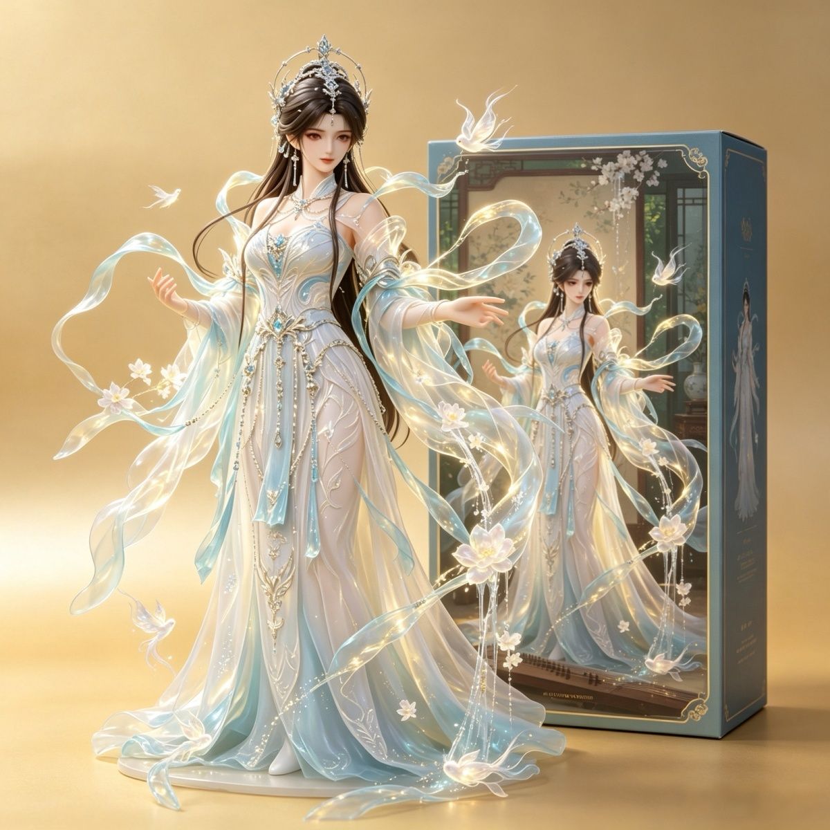 完美世界清漪月婵手办仿真摆件图片