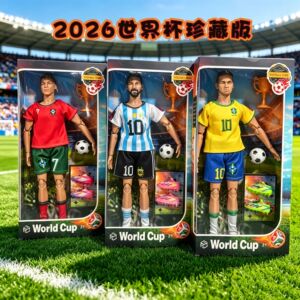 内马尔梅西C罗手办30CM多关节