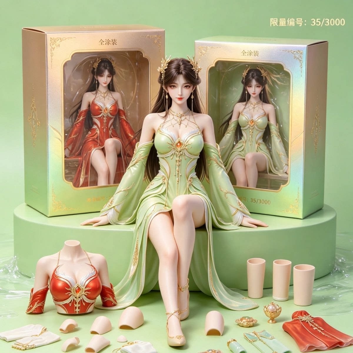 完美世界火灵儿手办二次元图片