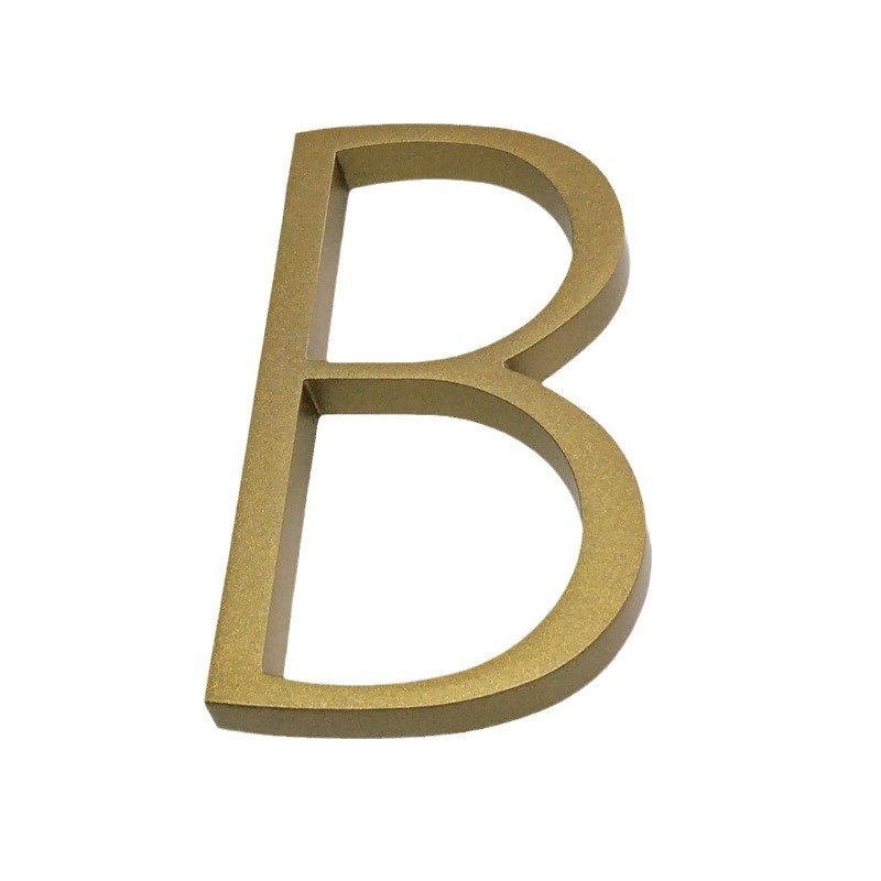 5英寸门牌数字 金色个性金属数字门牌 家具门业门牌号标识牌