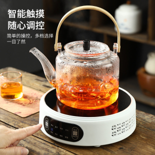 提梁壶 煮茶壶玻璃烧水壶电陶炉耐高温家用养生泡茶壶单壶茶具套装