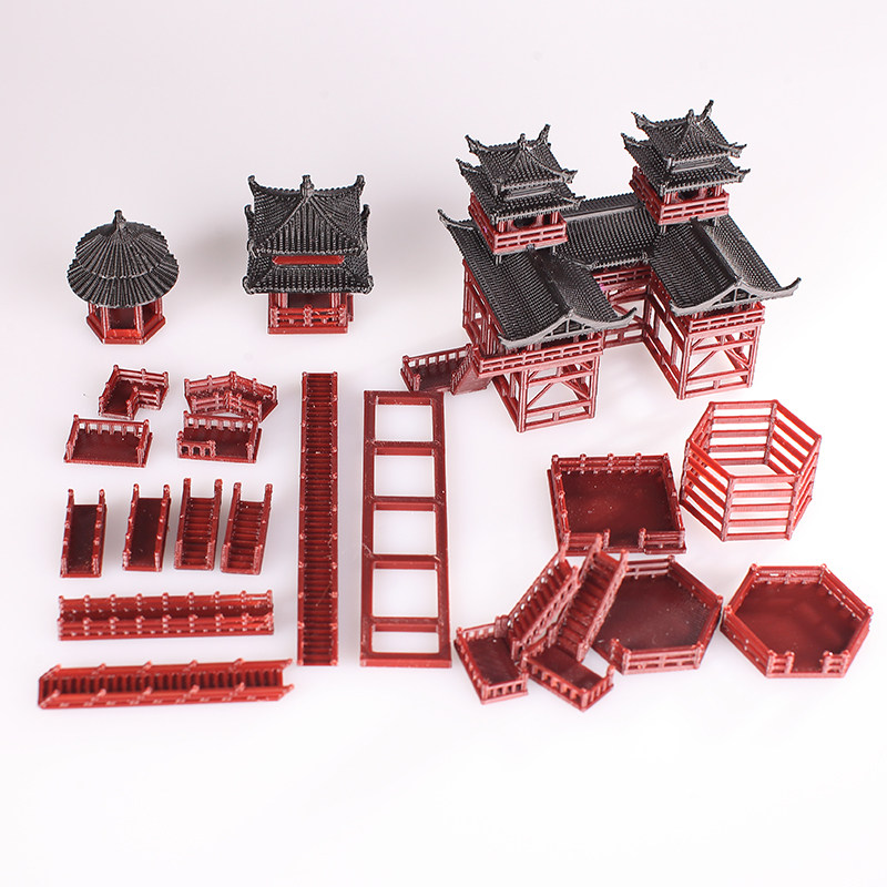 子楼造景小假山奇石水陆缸鱼缸庭院盆景书房中式古建筑模型,家居饰品,户外/庭院摆件,淘宝优惠券,粉丝福利购,淘宝优惠卷