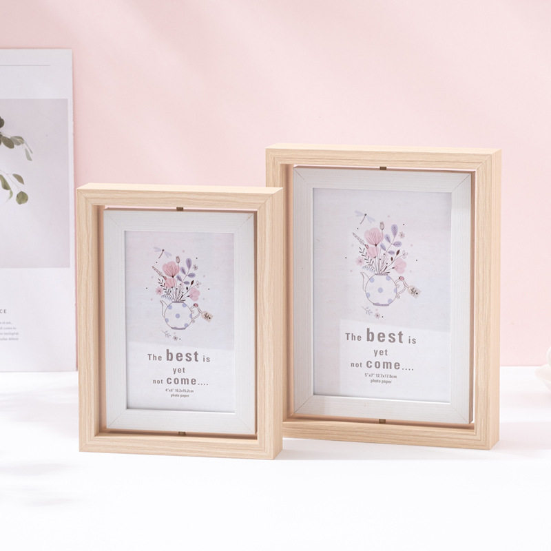 风六七寸面旋转相框儿童玻璃画框横竖摆台影楼像框创意礼品,家居饰品,相框/画框,淘宝优惠券,粉丝福利购,淘宝优惠卷