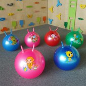 带耳朵羊角球儿童感统训练长高家用体适能健身器材跳跃跳跳球