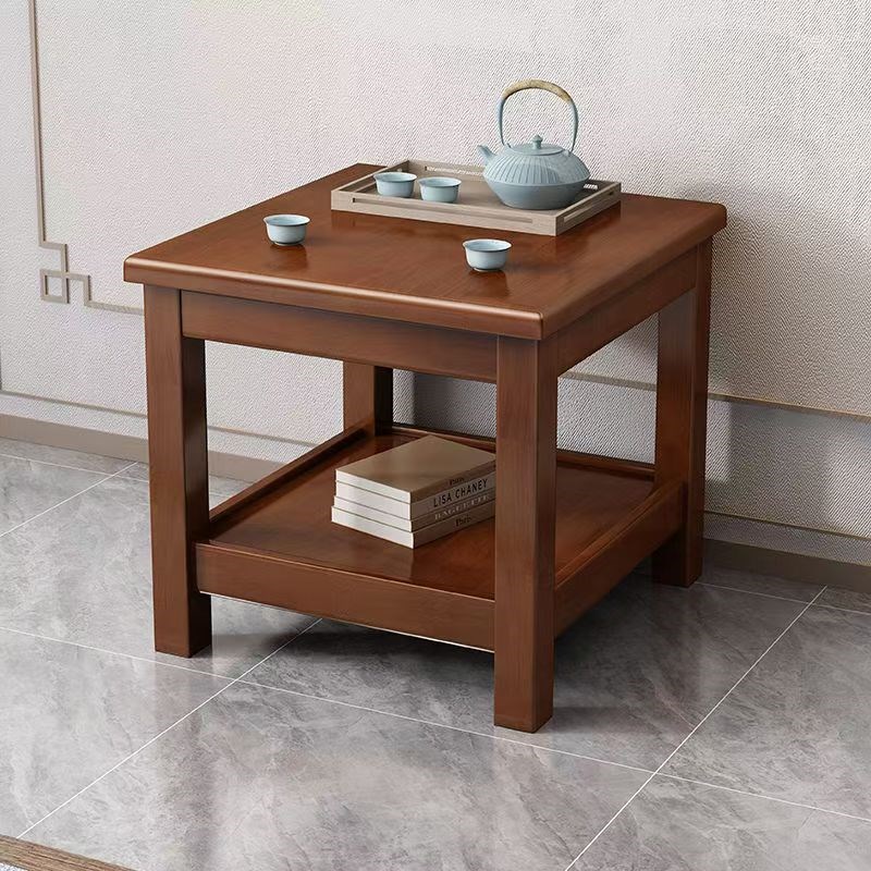 老式小方桌正方形木桌客厅家用60x60沙发边桌实木茶桌茶几小桌子
