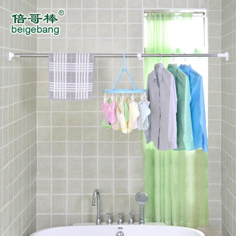 倍哥棒伸缩杆晾衣杆免打孔免安装挂衣杆浴帘杆撑杆,收纳整理,晾晒杆,淘宝优惠券,粉丝福利购,淘宝优惠卷