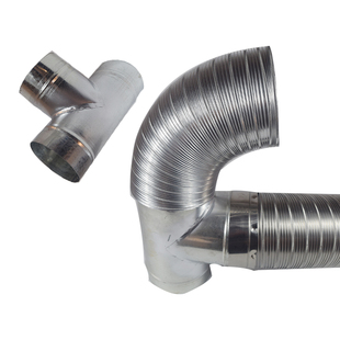 镀锌白铁皮型三通油烟管浴霸排气扇通风管三通排风管