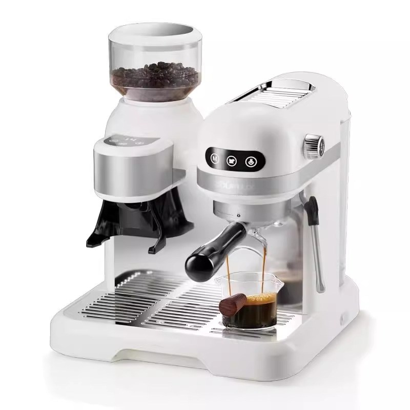 客浦意式咖啡机家用小型半全自动小型打奶泡机办公室带研磨一体机