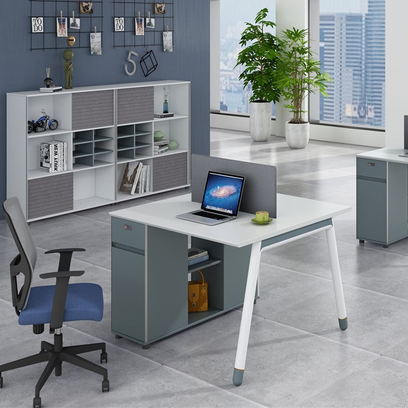 格诺瓦职员桌办公桌现代桌椅二人位电脑桌屏风办公室家具