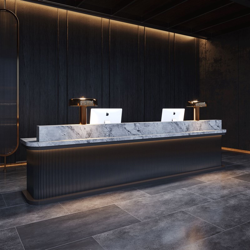 现代公司前台接待台酒店宾馆吧台桌物业医院服务台洗浴中心收银台