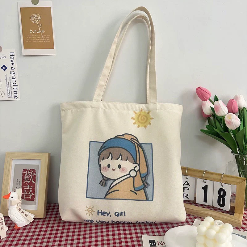 原创小清新帆布包轻便耐用