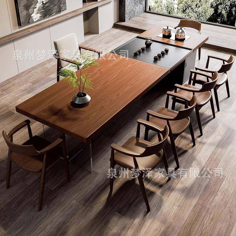 实木大板泡茶桌椅组合现代简约家用办公室茶台茶桌烧水壶茶盘一体,商业/办公家具,茶台/茶桌,淘宝优惠券,粉丝福利购,淘宝优惠卷