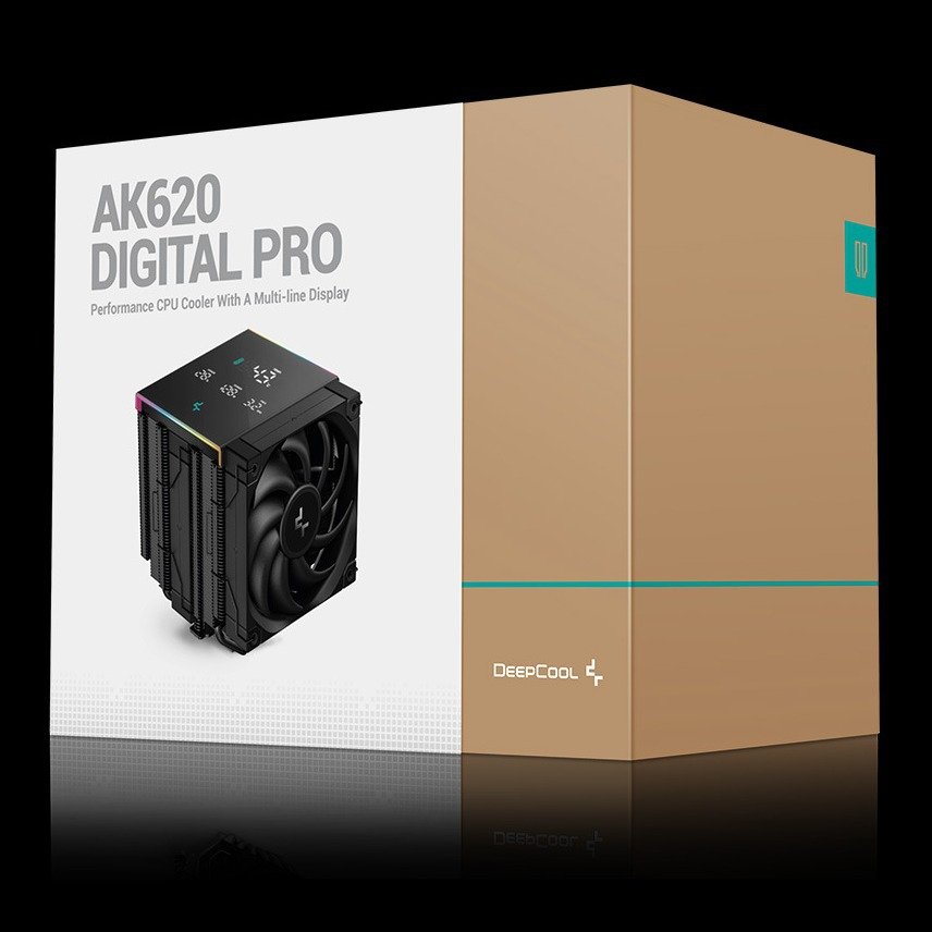 九州风神AK620 DIGITAL PRO风冷散热器数字显示ARGB灯光cpu风扇