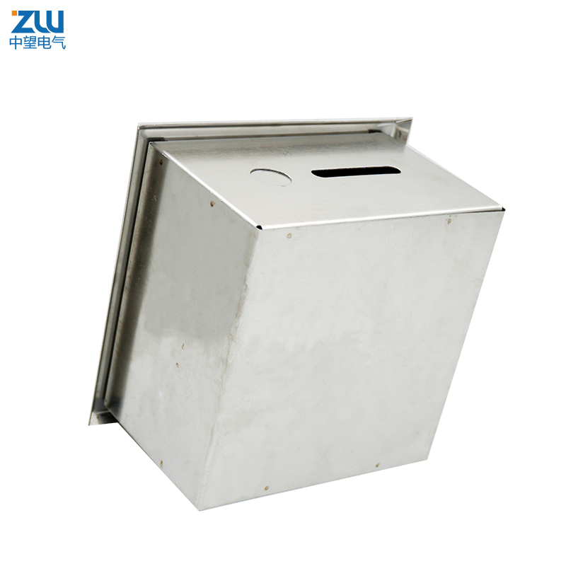 不锈钢接地测试点防雷接地测试箱断线盒断接卡箱1x1x100暗装
