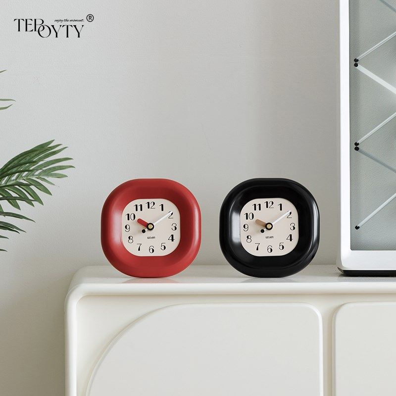 O客厅创意台式时钟表装饰品入户玄关电视柜时钟桌面,家居饰品,装饰摆件,淘宝优惠券,粉丝福利购,淘宝优惠卷