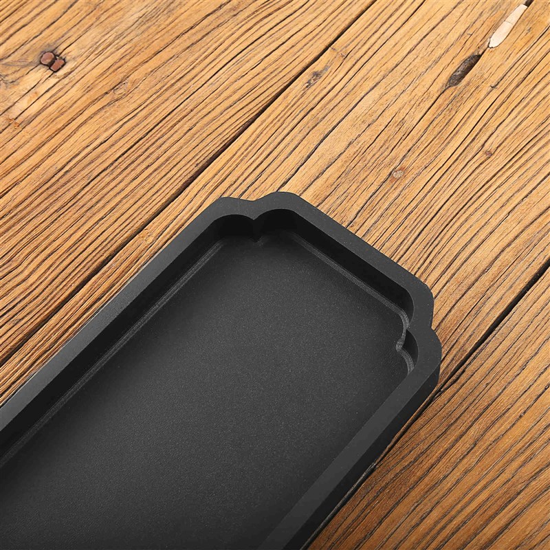 乌金石盆假山吸水石石头花盆创意微景观天然石头盆景山水盆