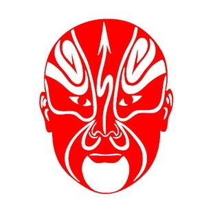 京剧脸谱剪纸作品成品经典艺术人物国粹刻画底稿非遗手工艺剪纸画