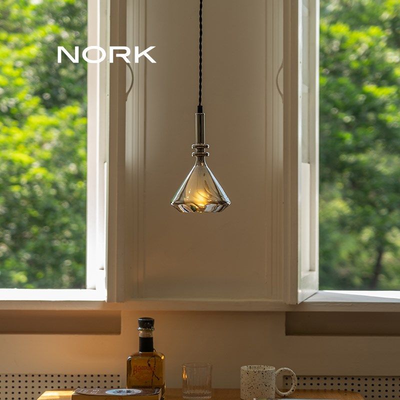诺克玲珑床头灯高端客厅玻璃卧室小吊灯吧台氛围飘窗玄关过道,家装灯饰光源,床头/玄关/吧台/过道吊灯,淘宝优惠券,粉丝福利购,淘宝优惠卷