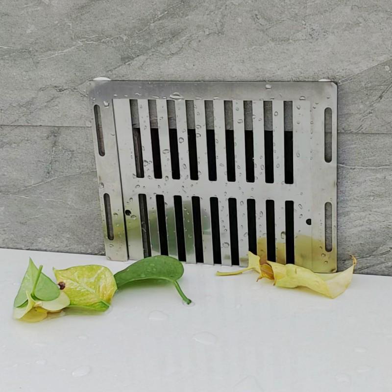 带边框可拆墙排不锈钢篦盖子过排滤网侧地漏墙子面抽拉活动盖防鼠