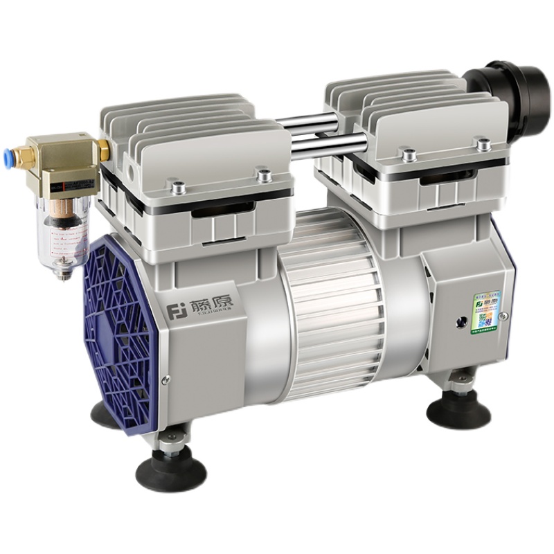 藤原无油真空泵低音工业用抽气泵抽真空机大功率免维护小型负压泵