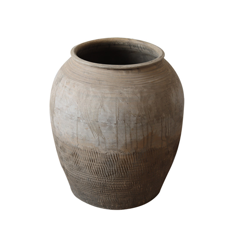 复古土陶瓮缸中号室内摆饰园造景庭院仿古仛寂风老式民宿装饰缸,家居饰品,花盆,淘宝优惠券,粉丝福利购,淘宝优惠卷