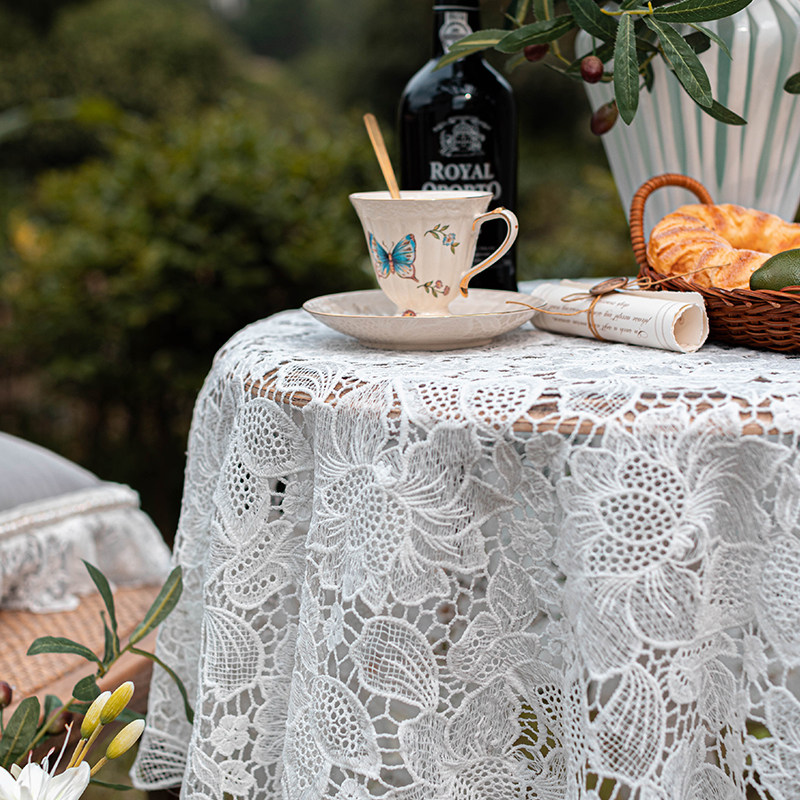 田园蕾丝桌布圆桌盖巾布in风茶几餐桌布长方形少女床头柜布台布,居家布艺,桌布,淘宝优惠券,粉丝福利购,淘宝优惠卷