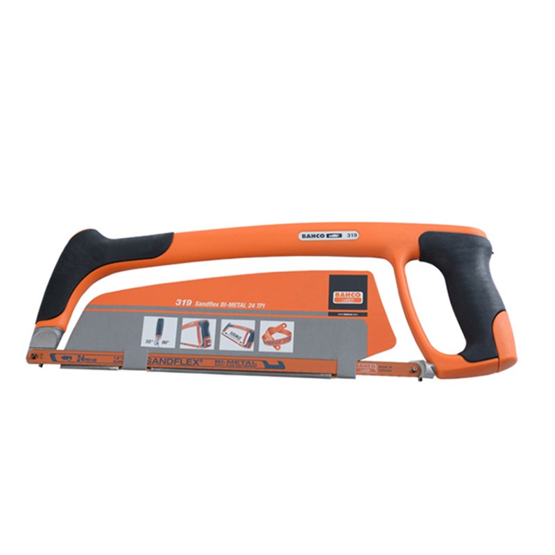 百固BAHCO手锯弓手工锯子钢锯架12寸钳工比赛不锈钢金属切割319