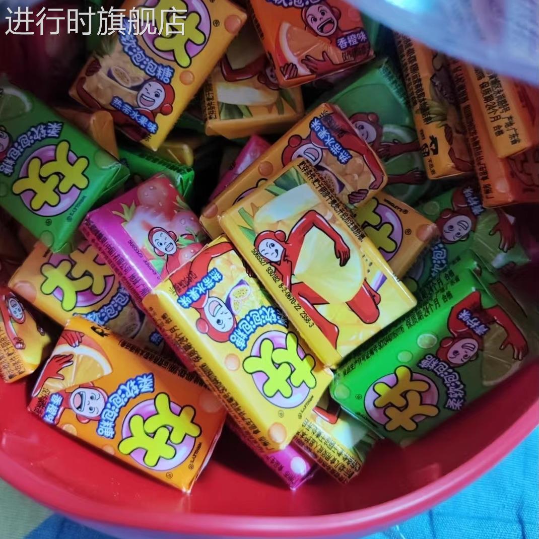 大大泡泡糖336g超人碗奇趣礼盒什锦口味童年怀旧休闲零食糖果