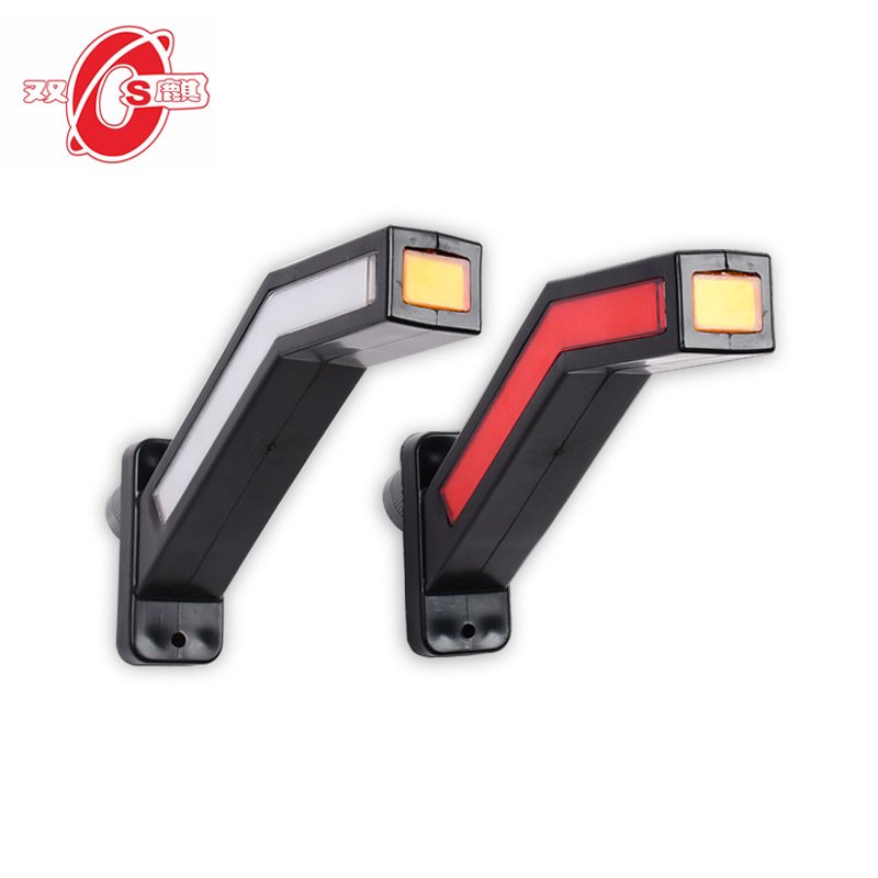 12V24V电压导光流水信号灯LED卡车边灯货车边卡车一字流水灯