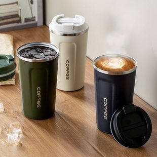 不锈钢咖啡杯保温杯定制刻字便携男女随行杯广告礼品水杯子印logo