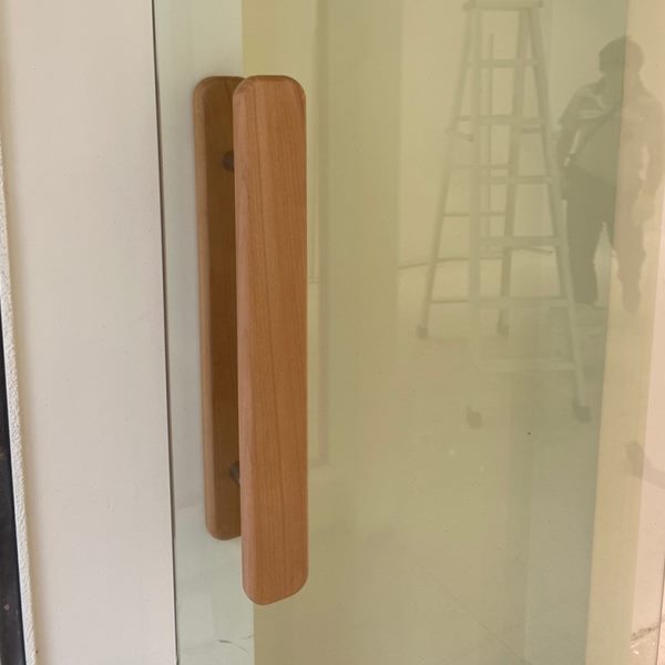木质推拉移门扶手中式把手定制拉手无框玻璃大门极简拉手把双面