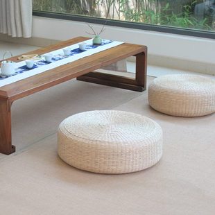 榻榻米蒲团坐垫打坐垫禅修拜佛垫跪垫拜垫家用阳台草编垫子 日式