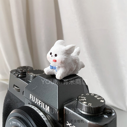 可爱狗相机配件富士热靴盖xt30适用佳能R50硅胶s尼康z30索尼zve10
