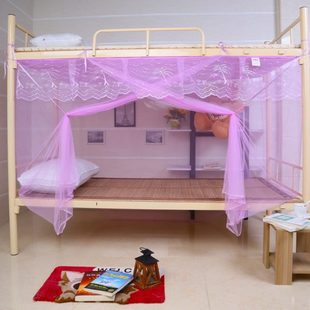 1.2 大学生蚊帐宿舍单人床双人上铺下铺加密防尘顶家用0.9m 1.5米