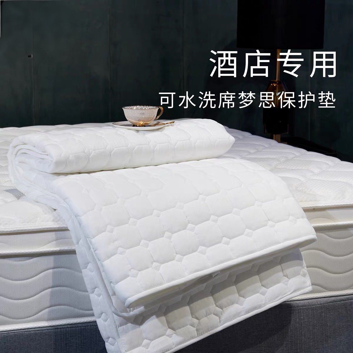 床垫软垫民宿家用磨毛保护垫隔脏防滑床罩酒店薄款榻榻米床垫褥子