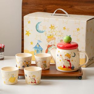 马克杯乔迁新居生日礼物新婚水壶茶杯套装 杯子家用喝水杯茶具套装