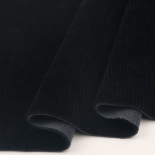 雪尼尔加绒加厚面料复合奥粒绒冬季阔腿裤高端私订制弹力针织布料