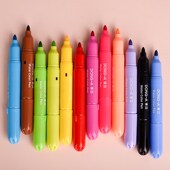 韩国东亚DON嘟哩水彩笔装 幼儿园宝宝儿童小学生安全无毒涂鸦