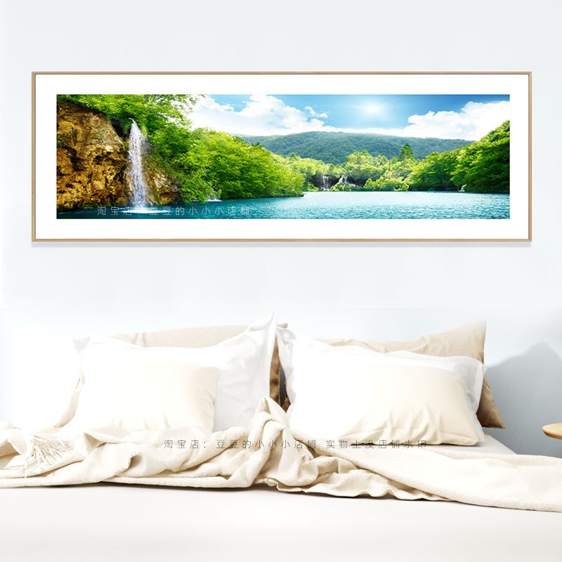 大树风景现代装饰画卧室床头背景墙挂画客厅书房山水画墙壁画图片